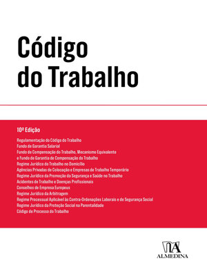 cover image of Código do Trabalho--10ª Edição